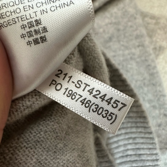 Tommy Bahama Mens Soft Sands Cashmere Button Mock-Neck Sweater in Gray (Sz XXL) - Picture 6 of 9